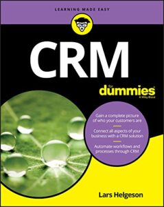 CRM book naming CRM For Dummies by author Lars Helgeson
