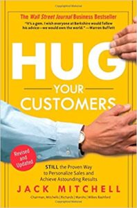 CRM book naming, Hug Your Customers, Jack Mitchell (June 5, 2012), by author Jack Mitchell