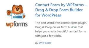 This image is screenshot of Wpform plugin