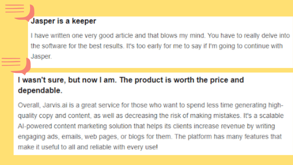 Jasper tool, Online user review