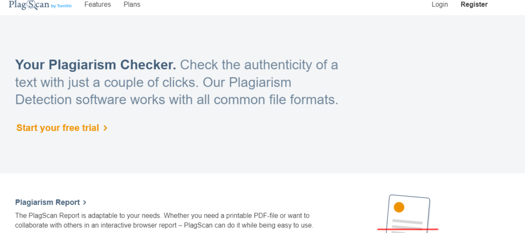 PlagScan-plagiarism-checker-Home-page-layout