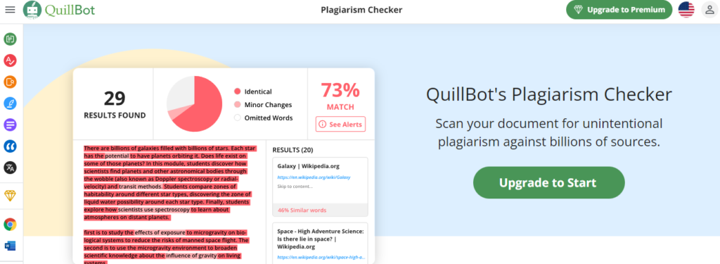 Quillbot-Plagiarism-checker-home-page-screenshot