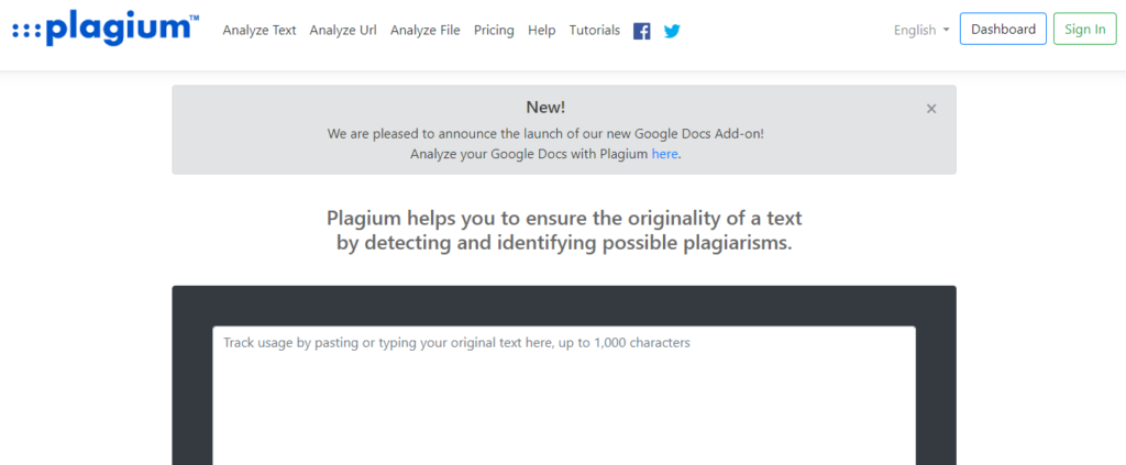 Plagium-plagiarism-checker-home-page-overview