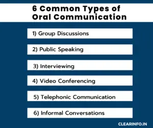 oral communication types of speech
